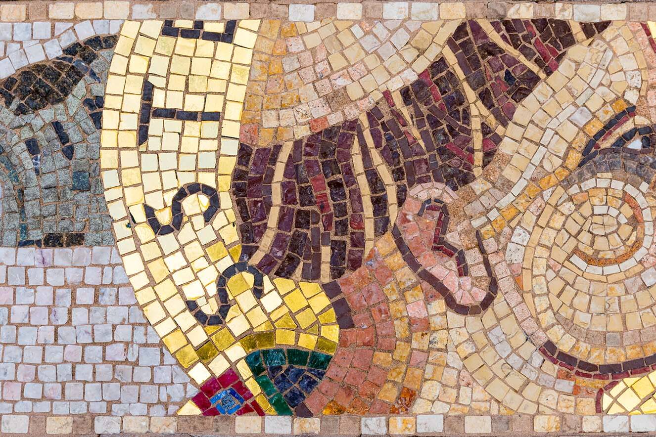 A custom religious mosaic