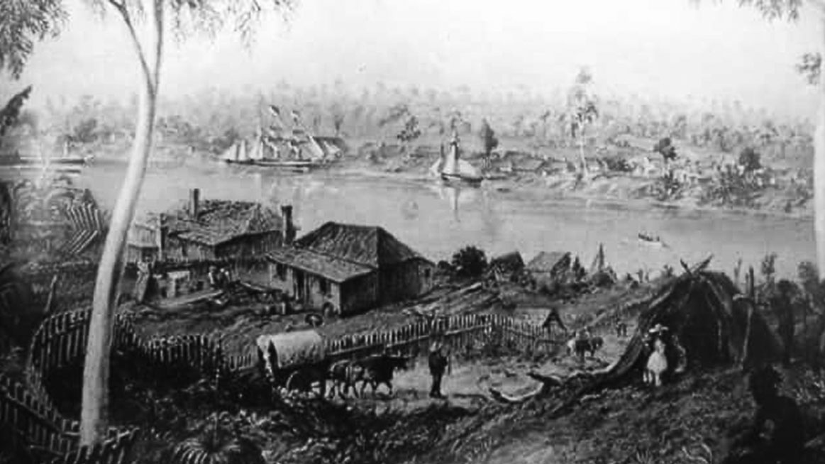 An historic view of South Brisbane