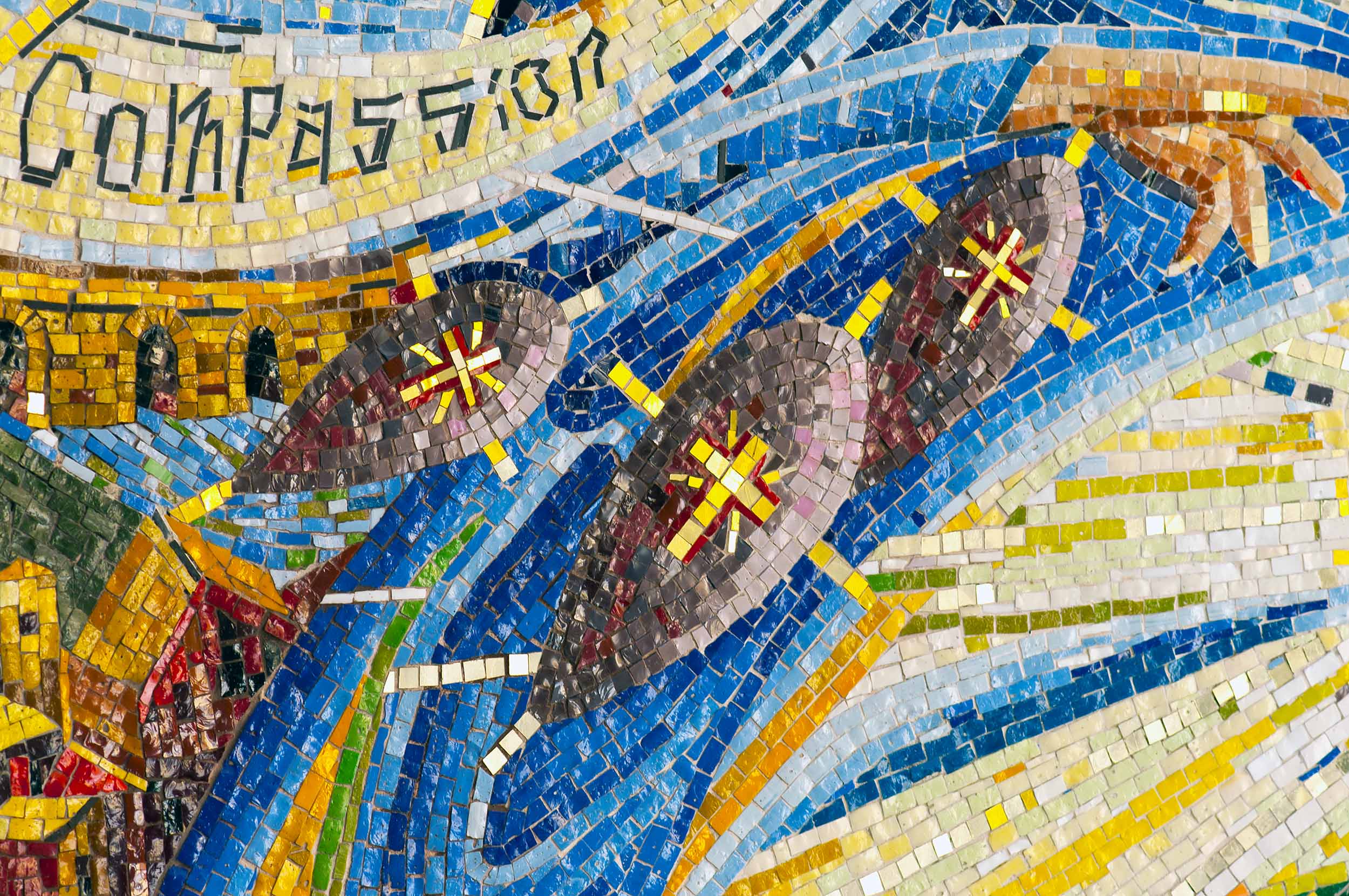 A mosaic at ST RITA'S COLLEGE in Australia